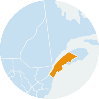 Carte Québec Bas St Laurent